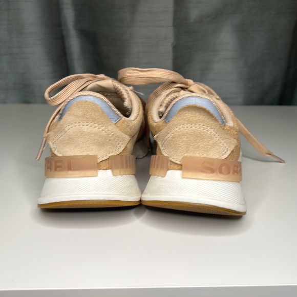 Sorel Trainers Kinetic Lite Lace Womens Sneakers Size 6 Natural Tan - Picture 3 of 5